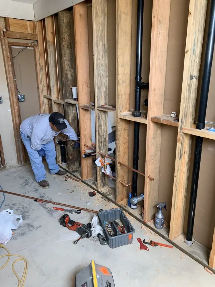 Commercial rough-in plumbing for Water Heater Replacement in Metuchen